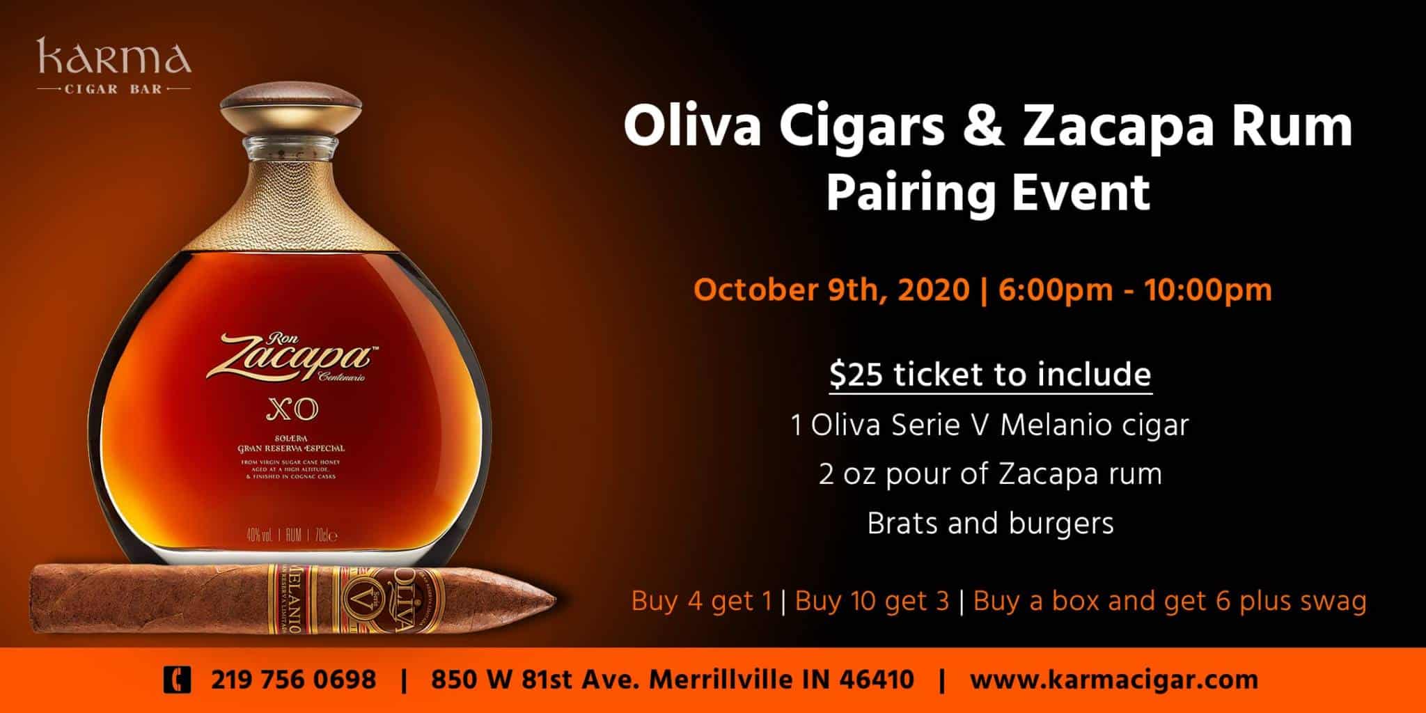 KARMA OCTOBER EVENT || OLIVA CIGAR & ZACAPA RUM TASTING