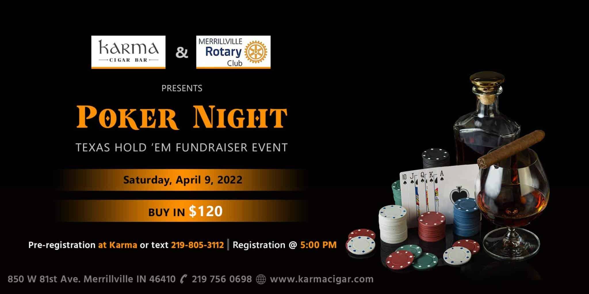 Poker Night – Texas Hold em Fundraiser Event