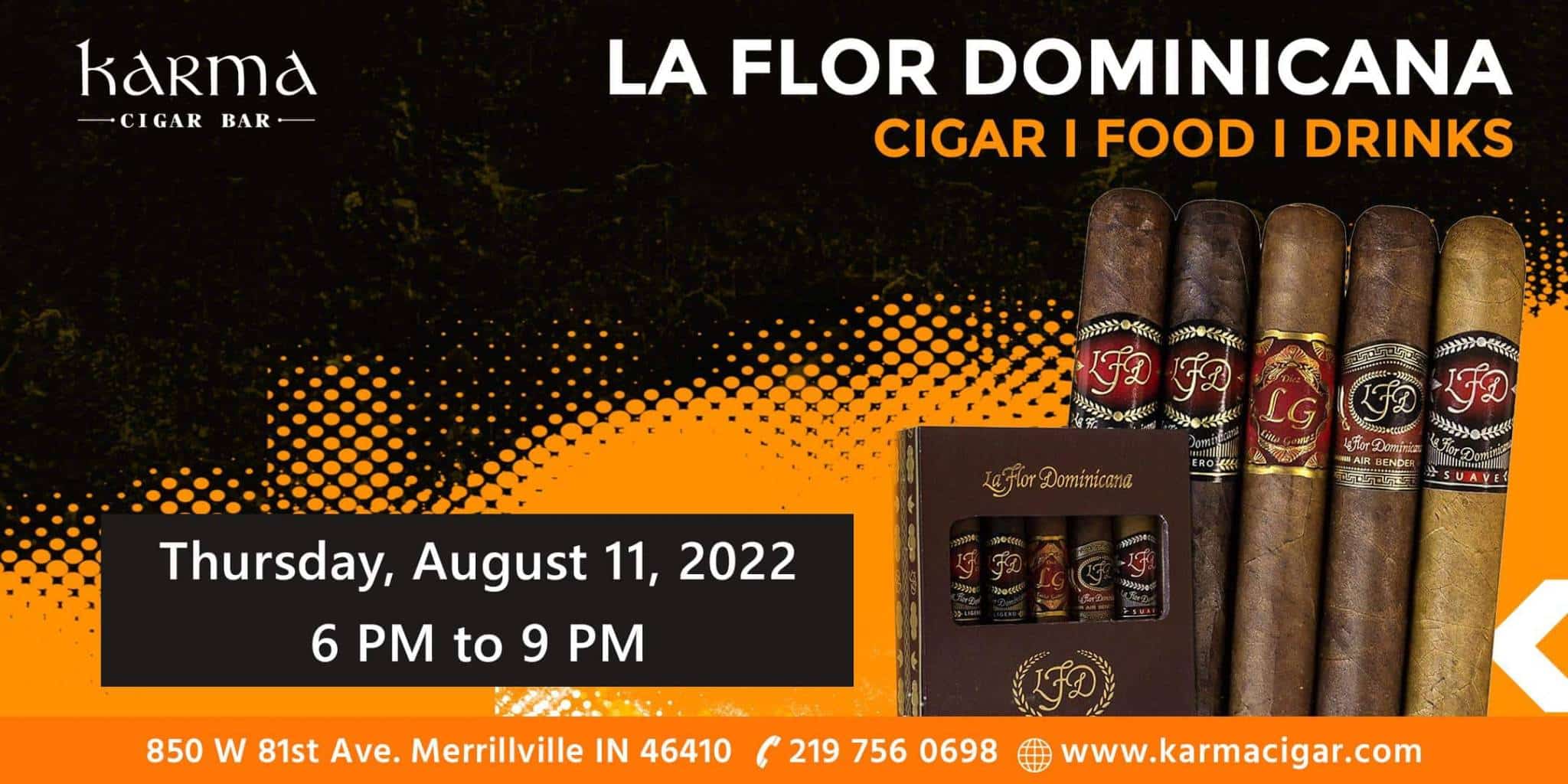 La Flor Dominicana Cigar Experience I Food I Drinks