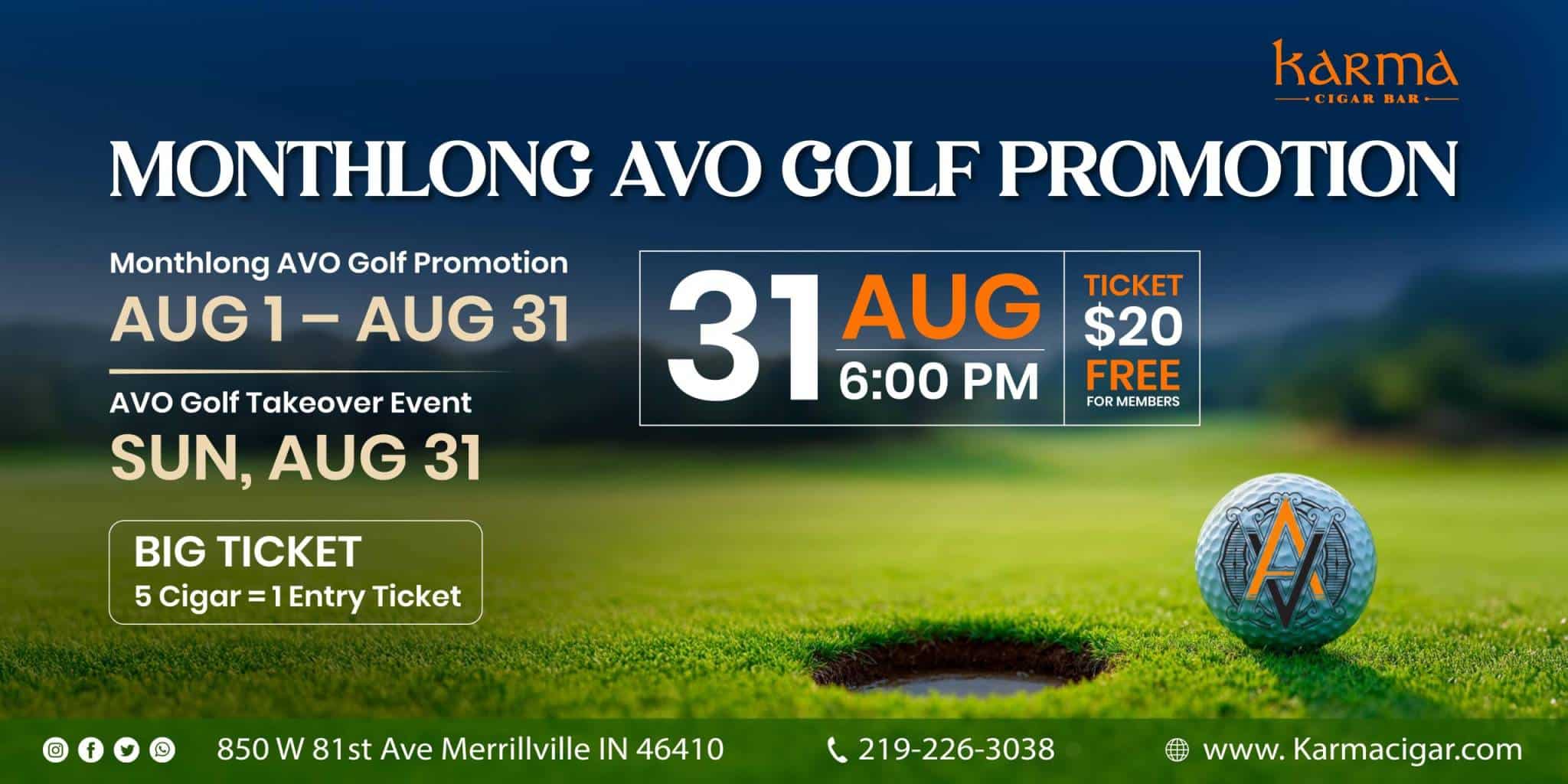 AVO Golf Takeover Event